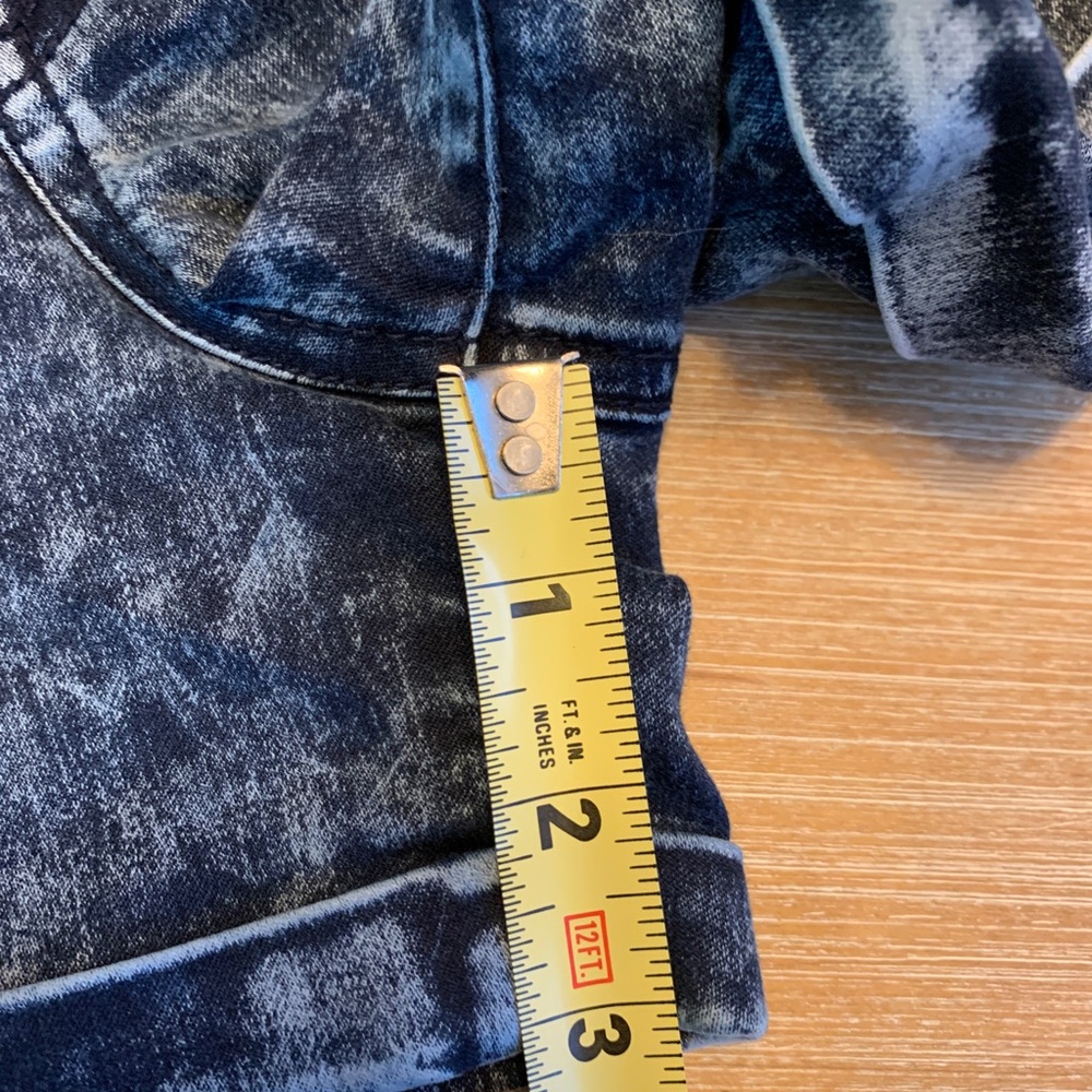 Refuge High Waisted Shorts Blue Denim Size 12 - Picture 11 of 12